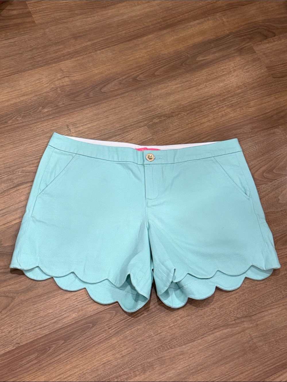 Lily Pulitzer Scalloped Hem Shorts - Mint